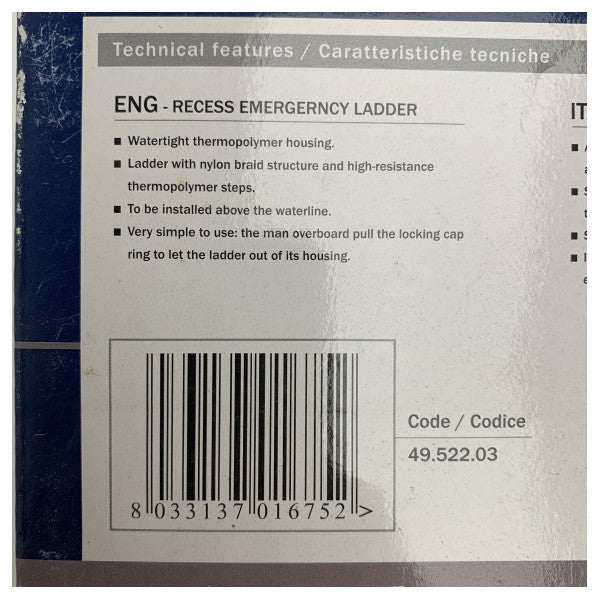 Osculati 49.522.03 3-Stufen-Notleiter