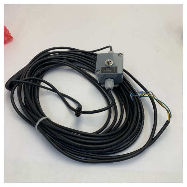 Zenitel headset met boom microfoon, hoofdband en 10 m kabel - VSP-36-PEL-Y