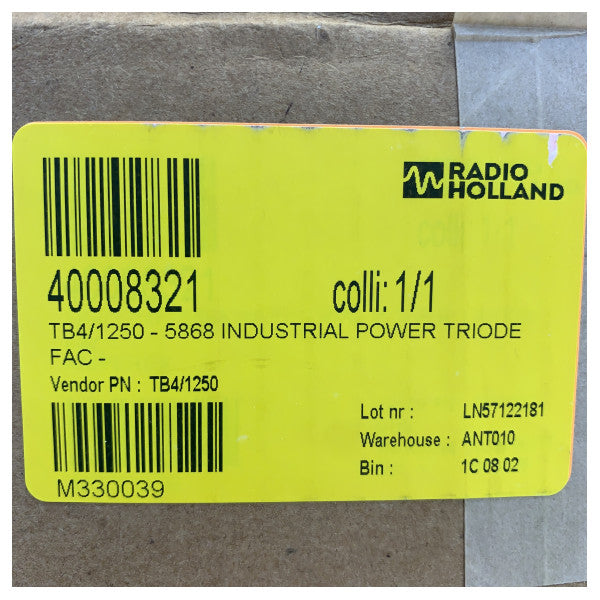 Amperex 5868-TB4-1250 Industrielle Leistungs-Triode