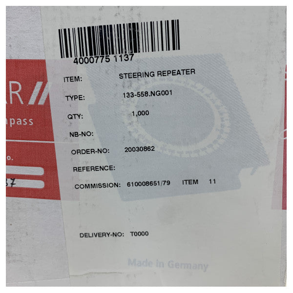 Raytheon Anschutz 133-558-NG001 Gyrostar 2 için Direksiyon Tekrar Paneli