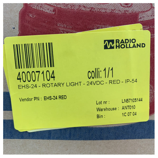 Lampe de signalisation rotative Zenitel EHS-220 230V Orange IP54