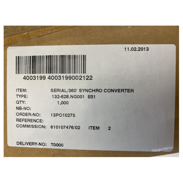Raytheon Anschutz 132-628-NG001-E01 Synchro Converter