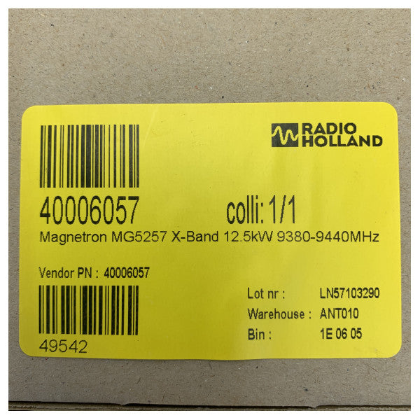 AEP MG5257 X-Band 12,5 kW Radar Magnetron