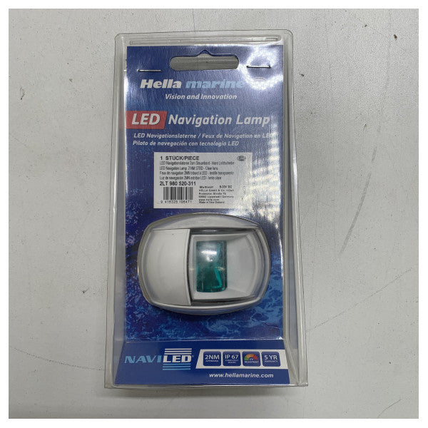 HELLA Navoule 2nm Standboard Navigation Green Light 12V - 2LT 980 520-311