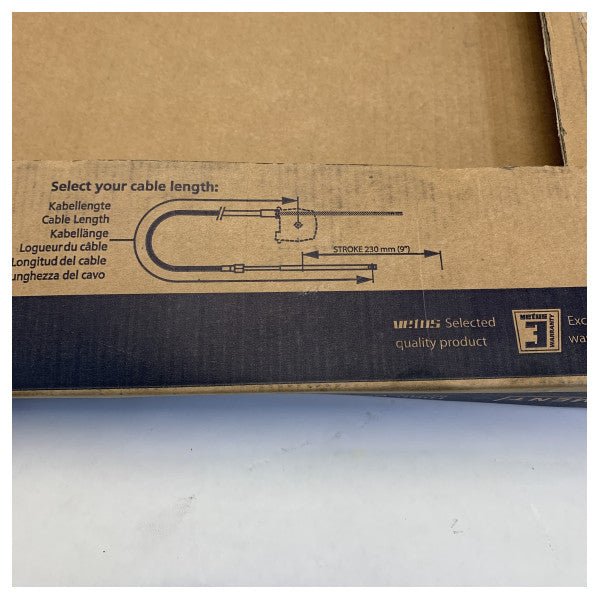 Vetus HCAB10 Външен двигател Ръчно управление на кабела