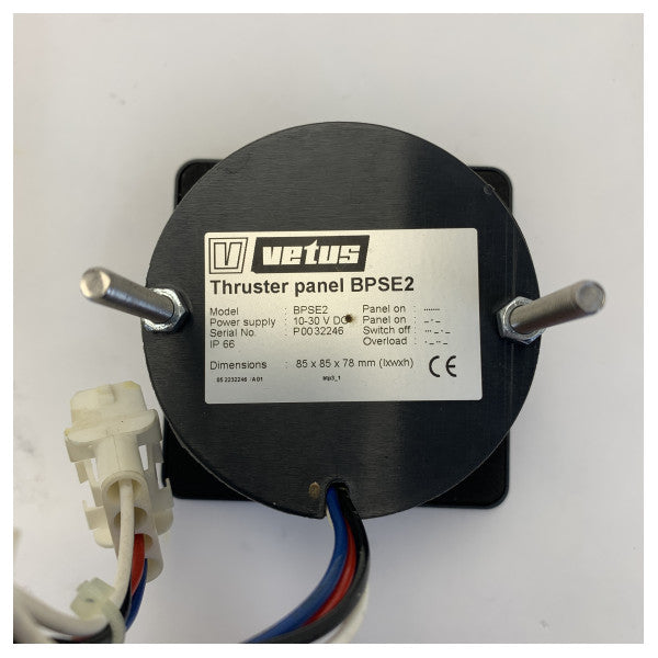 ボウとスターンスラスターのプッシュボタン用Vetus BPSE2コントロールパネル