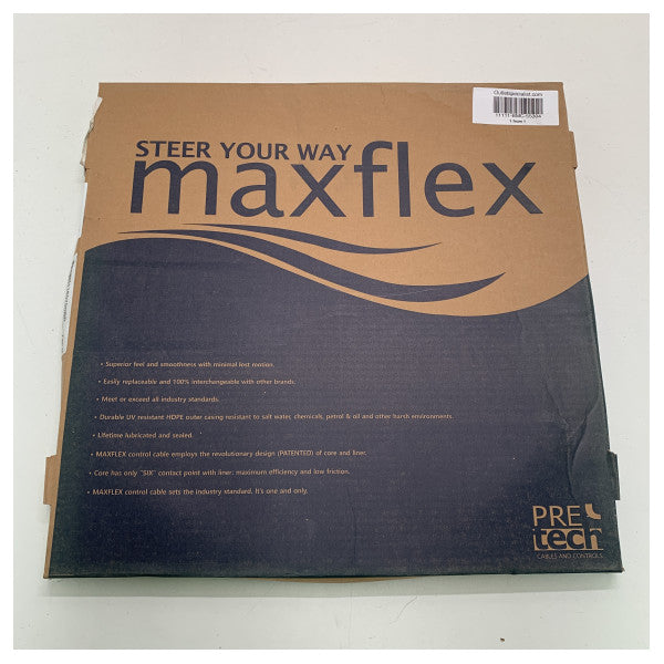 マックスフレックス 7M マニュアルエンジンストップケーブル ブラック ステンレススチール