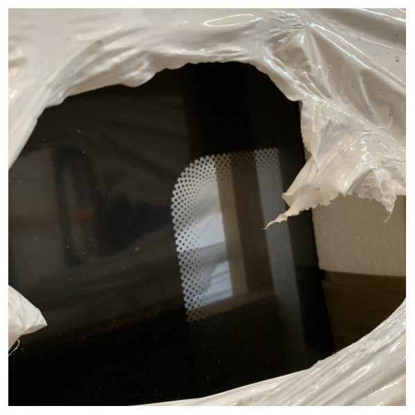 Divisorio in vetro nero Hard Glass 178 x 134 cm