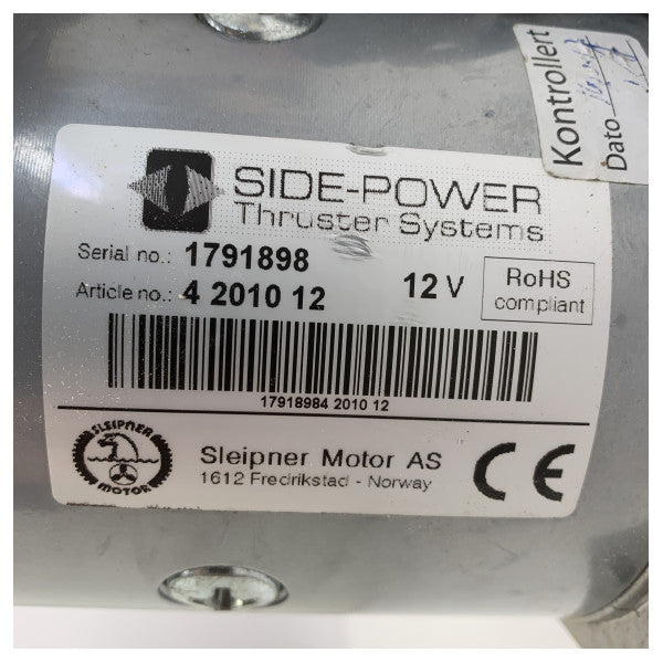 Side Power 4201012 SE50 Electromotor with Relais for Thrust