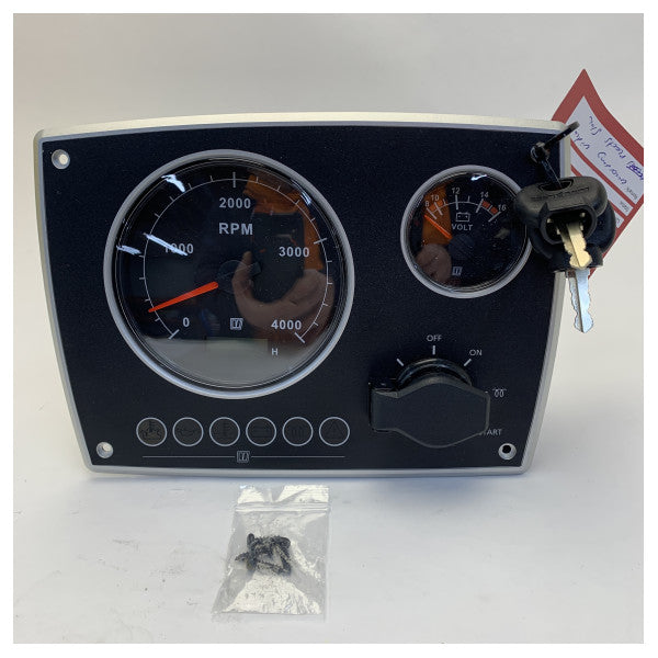 Vetus MPA22KBS2 Alu 2 12V Engine Control - Instrument Panel 0 - 4000 RPM