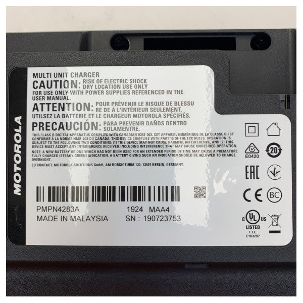 Motorola PMPN4283A IMPRES 2 Мулти-устройствен зарядно за портативни радиостанции