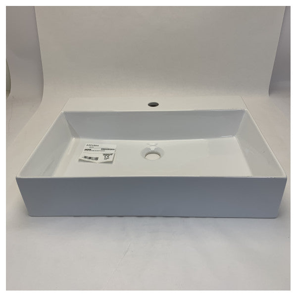 حوض غسيل مربع أزورا إليغانس 60x45 سم بدون تصريف - EQA60MB1