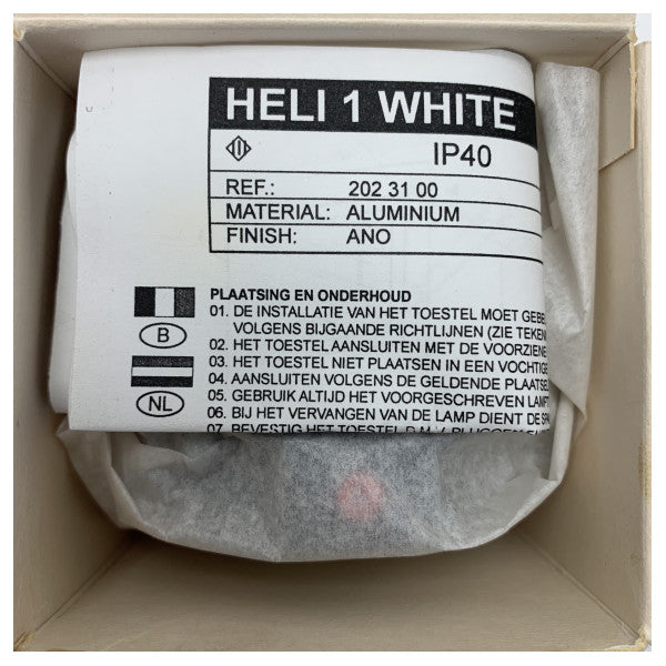 DeltaLight Heli 1 luz cuadrada luz blanca escalera