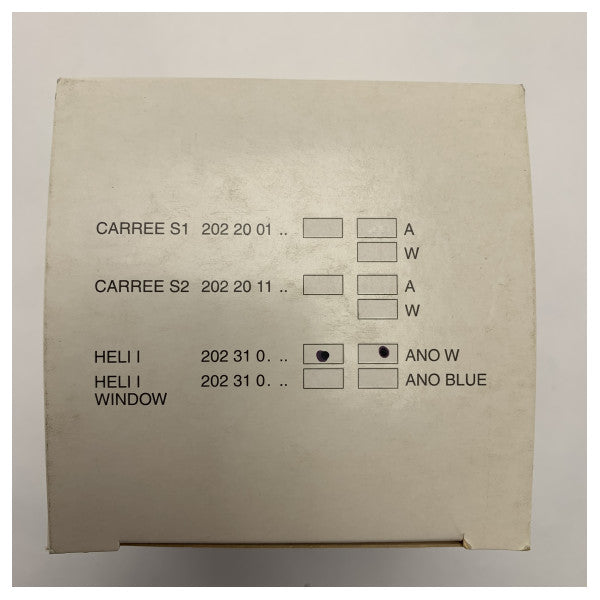 DeltaLight Heli 1 luz cuadrada luz blanca escalera