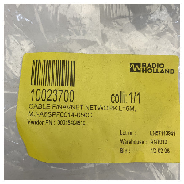 Furuno 00015404910 Navnet nettverkskabel 5M - 19S1015-2