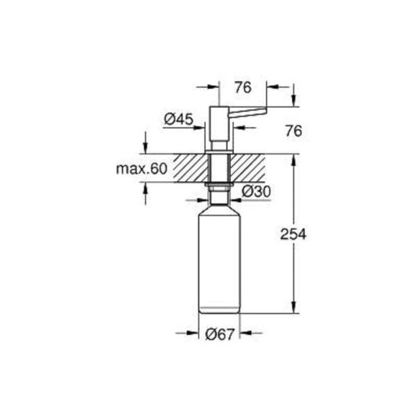 Dispensador de jabón Grohe Cosmopolitan Chrome Integrado - 40535000