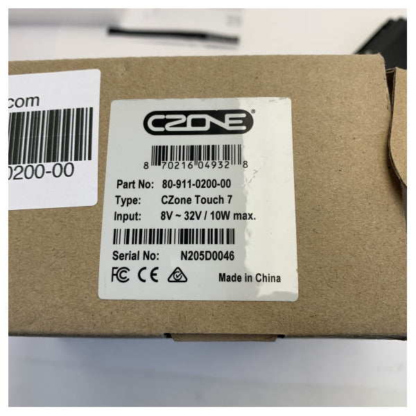 CZone 80-911-0200-00 Touch 7 7 Inch Controller Display