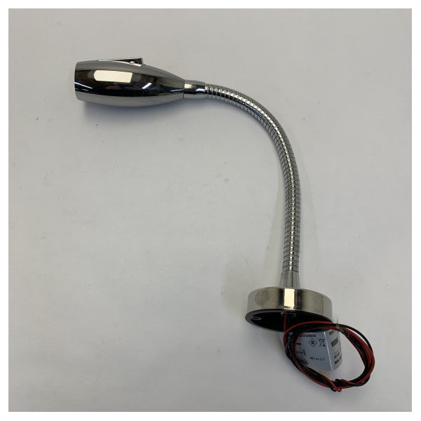 Quick Maya 1P Læselampe LED Krom Justerbar 12/24V