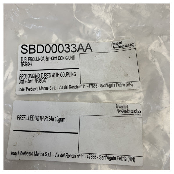 Isotherm SBD00033A Kopparkompressor till kylskåpsanslutningsslangkit 3M