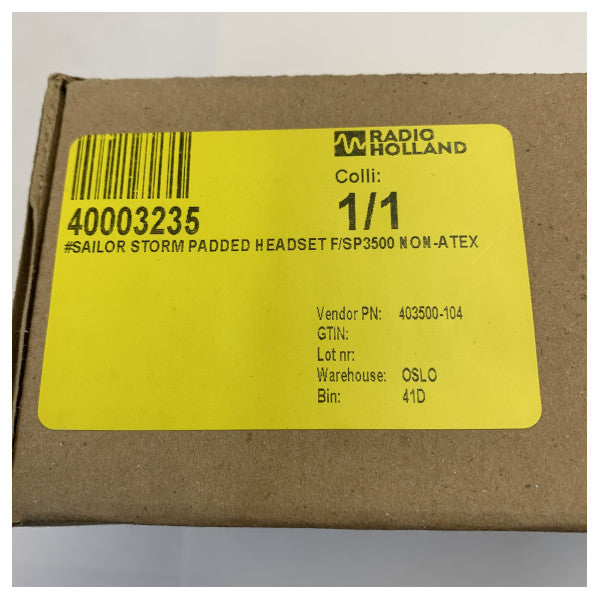 Sailor Storm Padded Headset za SP3500 non ATEX 403500-104