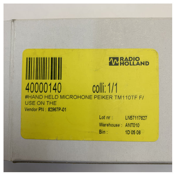 Jotron 82967P-01 Marin Kommunikationsmikrofon med RJ45-anslutning