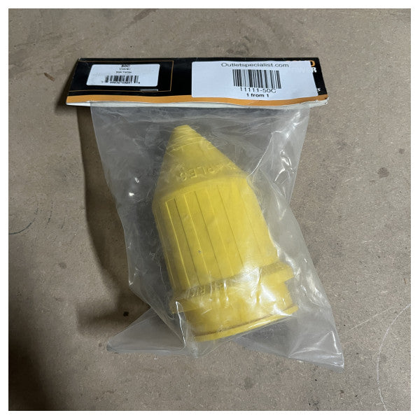 Marinco 50C cover 50A slitstarkt gult skyddslock för marina kontakter - vatten- och dammtåligt