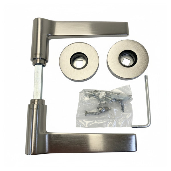 Olivari Lama M107 Doorhandle Kit Satin Stainless Steel