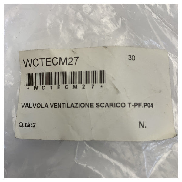 テクマ T-PF.P04 トイレエアレーター 38 mm ブラック