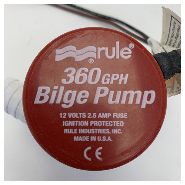 Rule 360 GPH 12V Bilge Pump 24DA 12V - 1602400