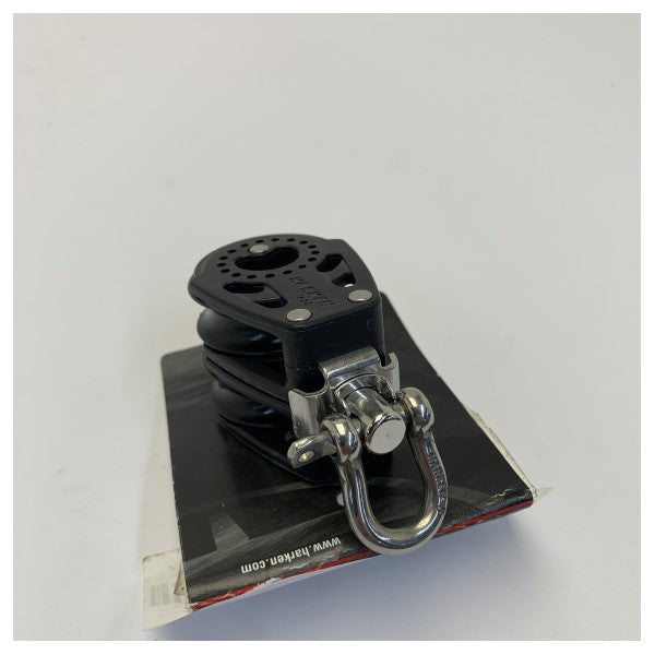 Harken Carbo H2638 Bloque de doble polea de 40 mm con giro