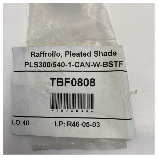 Dometic Raffrollo Pleated Shade PLS300/540-1-CAN-B-FR-BS 300 x 540 mm Wit