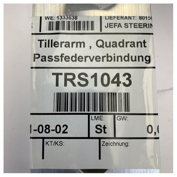 Jefa 80150 Tillerarm Kvadrant för Roderstyrning Aluminium - TRS0428