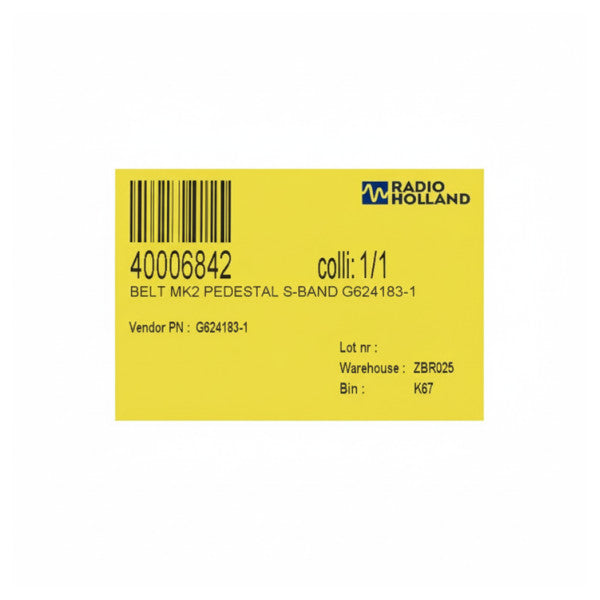 Gates MK2 Pedestal S-Band Belt - G624183-1