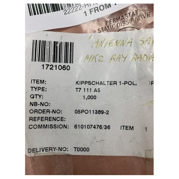 OTTO 1721060 Marine Toggle Switch IP68 Waterproof MS25081 Mil-Spec Electrical