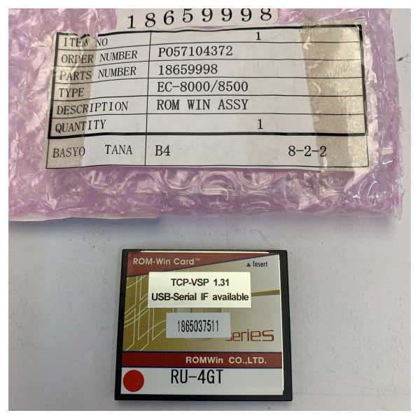 EC-8000/8500 için Danelec ROM WIN Montajı