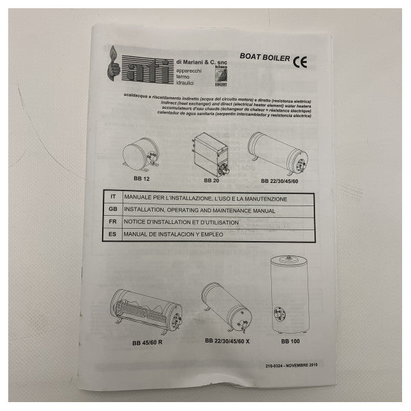 Johnson Marine 30l rustfritt stålkjel 1200W 230V-56-47456-02