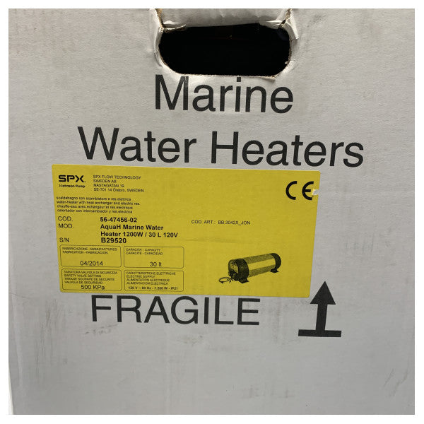 Johnson Marine 30l rustfritt stålkjel 1200W 230V-56-47456-02