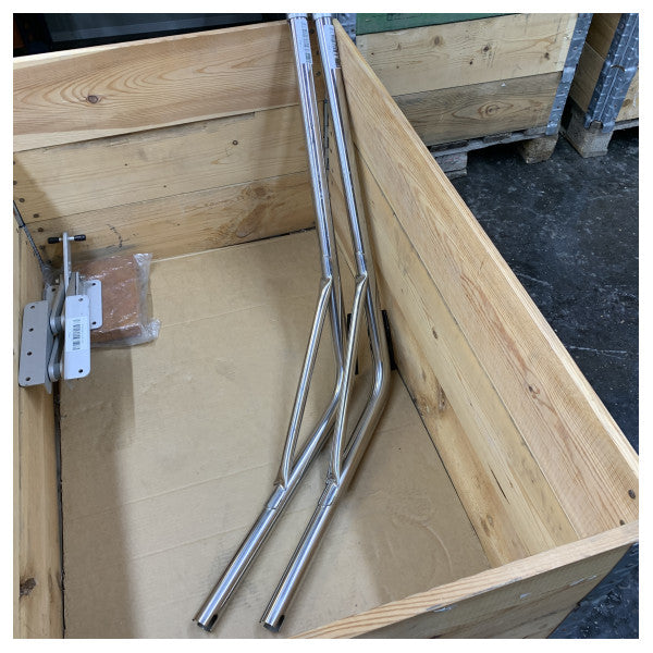 Rostfritt stål svängande davits kit 160 KG manuell - JPW6172