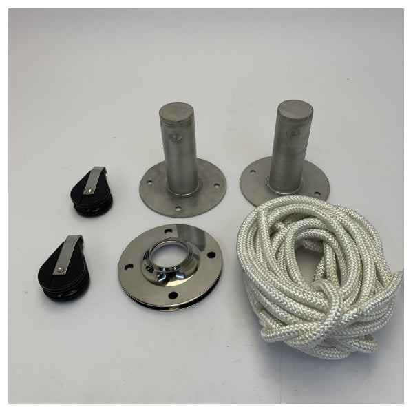 Rostfritt stål svängande davits kit 160 KG manuell - JPW6172