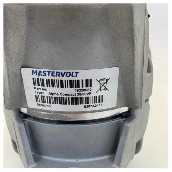 ماسترفولت 46228082 ألفا كومباكت 28 فولت / 80 أمبير مولد كهربائي