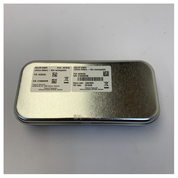 Batterie au lithium fer Sailor 403503A ATEX Marine Radio