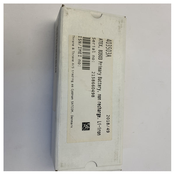 Batterie au lithium fer Sailor 403503A ATEX Marine Radio