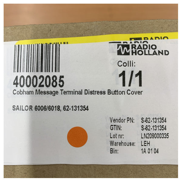 Sailor S62-131354 Sailor Message Terminal Κάλυμμα Κουμπιού Έκτακτης Ανάγκης 6008 - 6018