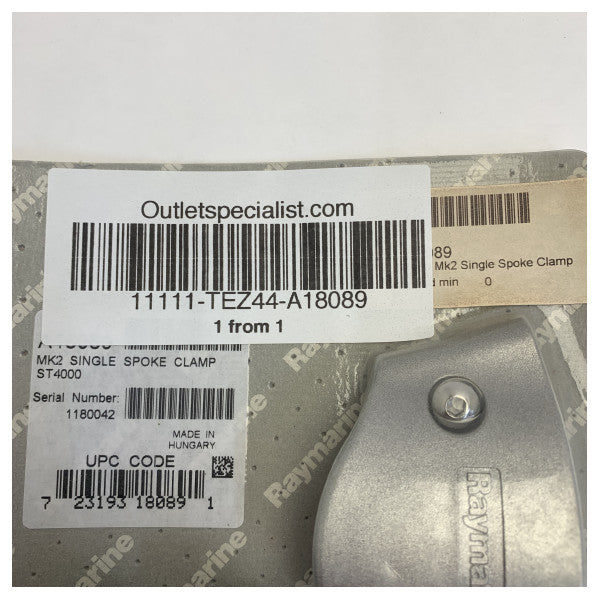 Raymarine A18089 Wheeldrive MK2 Collier de fixation à rayon unique ST4000