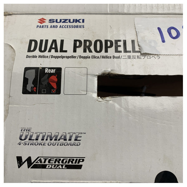 Suzuki 3-лопастно витло 15,5 x 19,5 R duo от неръждаема стомана