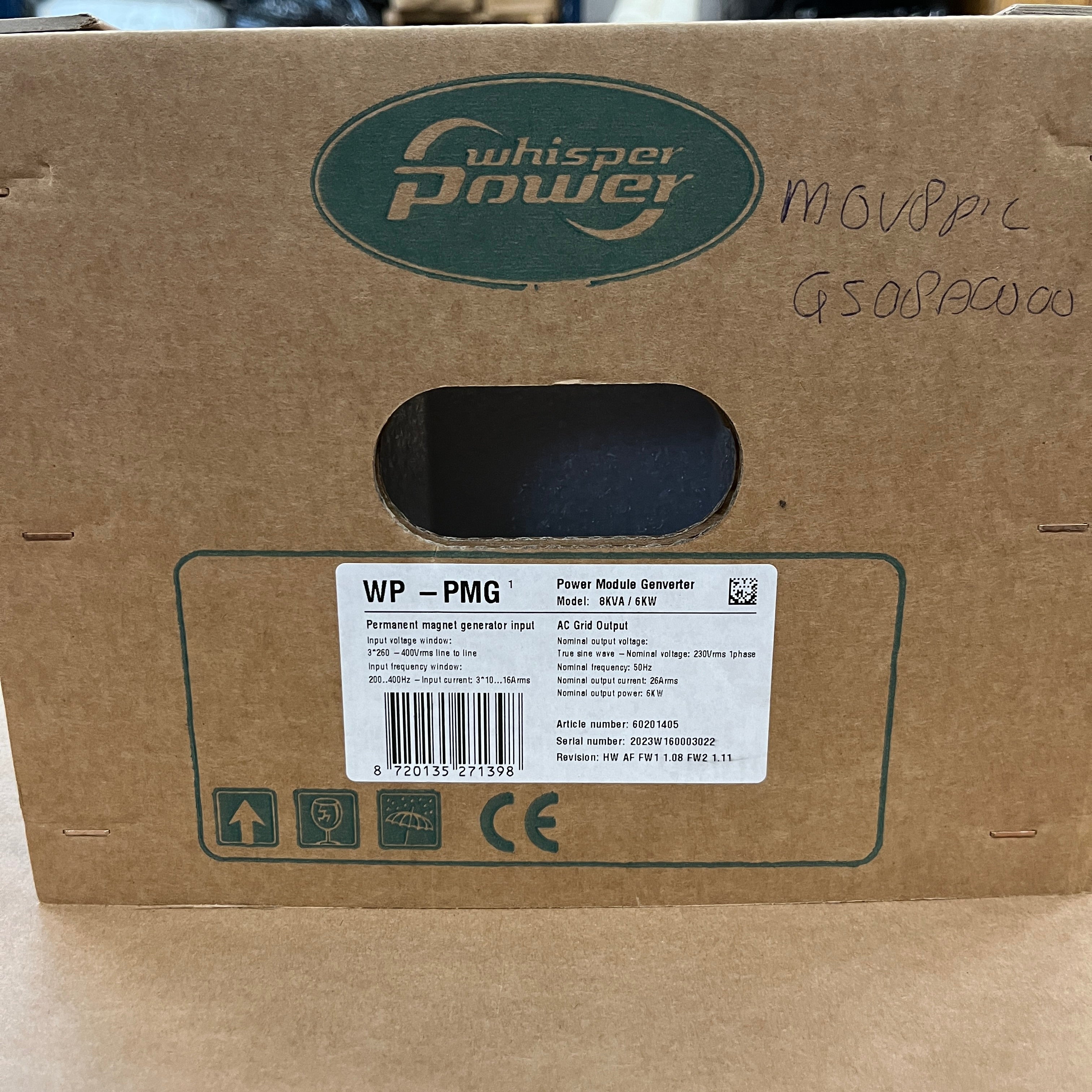 Whisper Power ピッコロ 8 8 kVA 舶用ディーゼル発電機 230V - 49005005