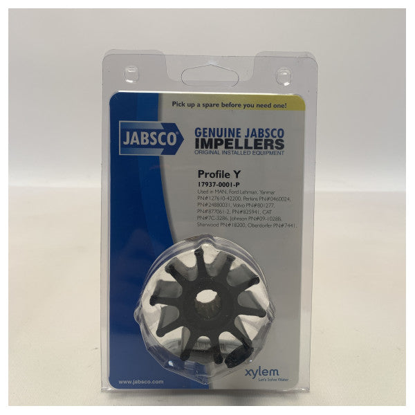 Jabsco neopren 10-blads løbehjulssæt sort - 17937-0001P