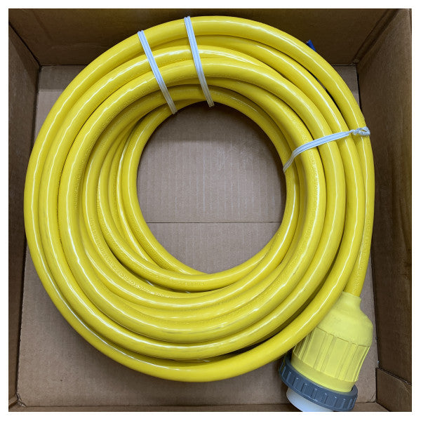 Hubbell 15 m landströmskabel gul 32 ampere - 230V - HBL332CS