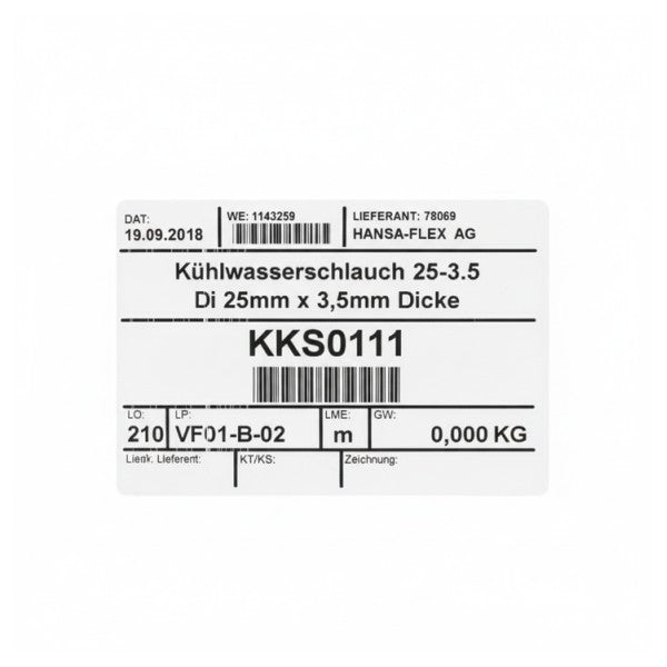 Гнучкий шланг для охолодження двигуна Hansa Flex Marine 25 мм x 3,5 мм - M101025009