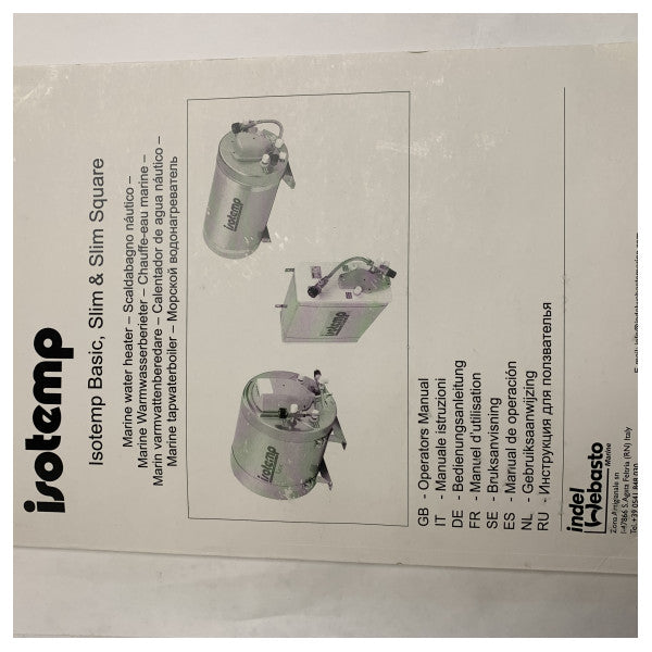 Isotemp 40L caldera base acero inoxidable 230V - 604031B000003